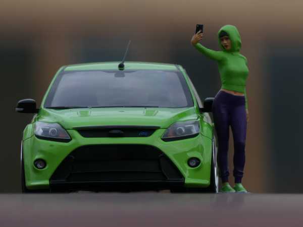 1:18 Ford Focus RS MK2 Green Edition Tuning inkl. OVP = RAR